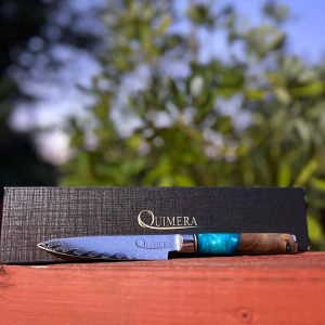 Puntilla de Acero Damasco Mango Océano